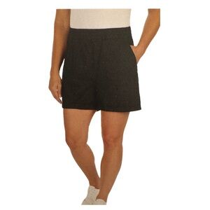 Frank & Oak Linen Blend Shorts Black